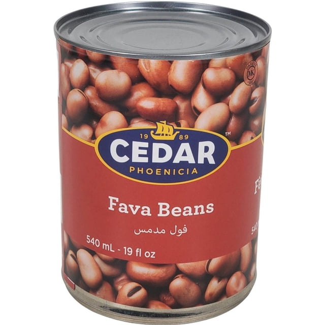 Cedar - Fèves Fava - Salées - 540 ml - 1 Unité - Saveur Méditerranéenne Authentique et Incontournable de Déjeuner Riche en Protéines (1 Unité)