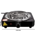 thumbnail image 3 of HLONK Burner Cooktop Compact And Portable Adjustable Temperature Hot Plate 1000（W） Stainless, 3 of 7