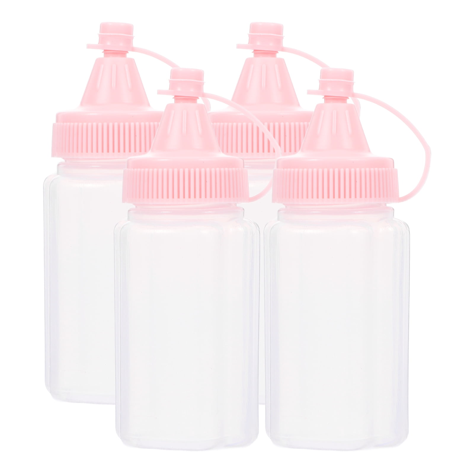 Shisuyan 4PCS Honey Jars Squeeze Honey Bottles Reusable Empty Syrup ...