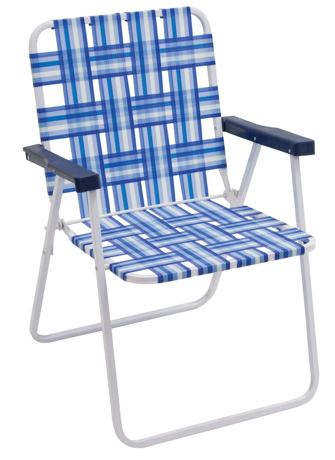 Chaise à sangles tressées en acier
