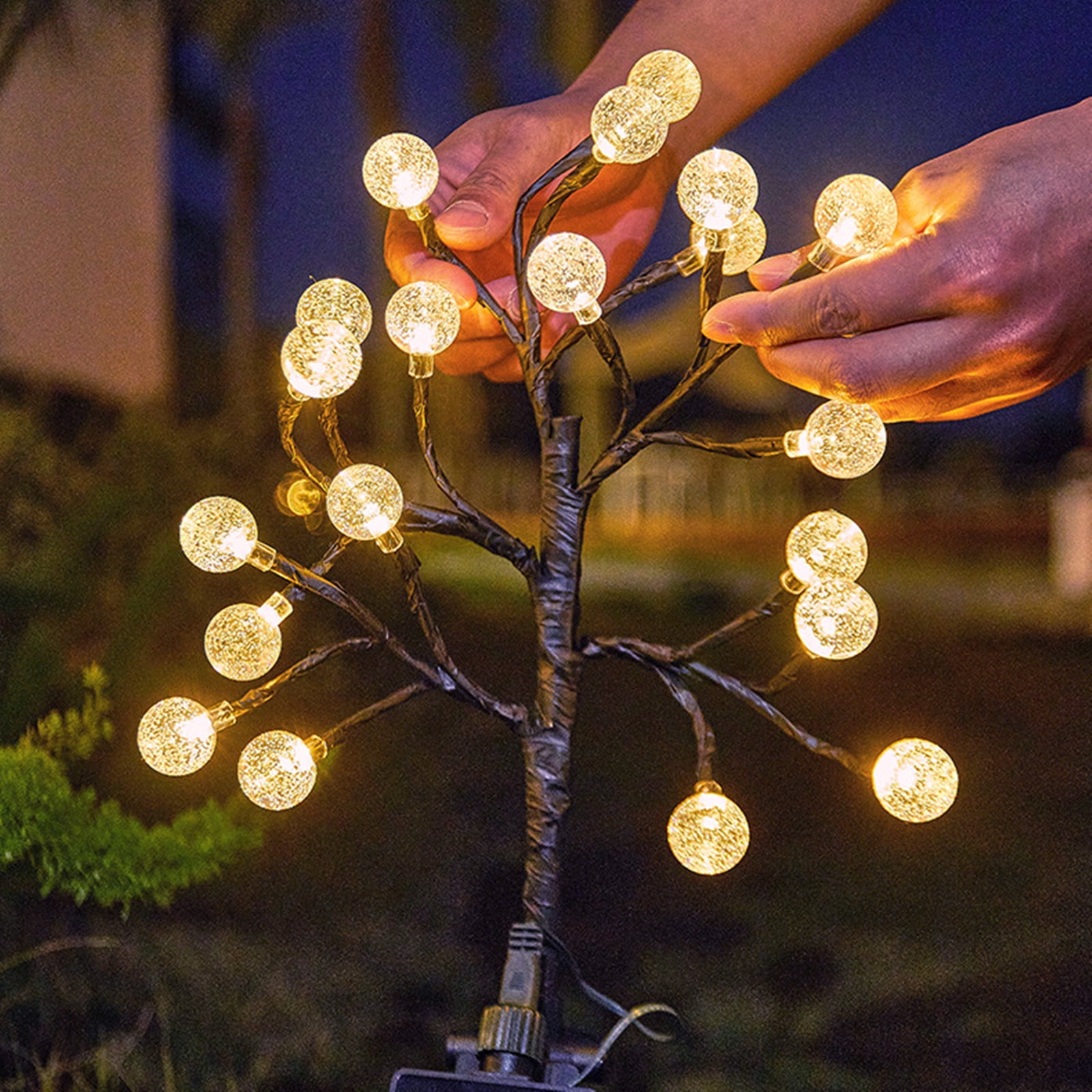 Chmadoxn Solar Lights Outdoor Solar Garden Outdoor Lights: Solar Light Decorative With 8 Lighting Modes - For Garden, Party, Walkway, Backyard, Wedding Solar Light
