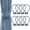 thumbnail image 1 of ORUYROP Magnetic Curtain Tiebacks, European Style Convenient Drape Tie Backs, Decorative Drape Tie Backs Holdback Holder for Window Draperies，No Tools Required (Blue, 8), 1 of 6