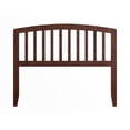 thumbnail image 4 of Pemberly Row Contemporary Mission-Inspired Full Wood Headboard in Walnut, 4 of 8