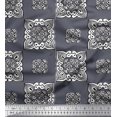 thumbnail image 1 of Soimoi Moss Tissu Georgette Imprimé Floral au Mètre 42 Pouces de Large, 1 of 3