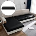 thumbnail image 4 of Couch Cushion Cover Black Waterproof Sofa Cushion Slipcover for RV Loveseat Sofa, 4 of 8
