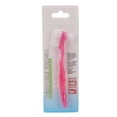 thumbnail image 2 of Denture Toothbrush, Safe Soft Hair Ergonomic Portable Professional False Teeth Brush  For Elderly For Home Travel Pink, 2 of 8