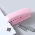 thumbnail image 1 of Macaron Colored Detachable Stapler for Office and School Use, Effortless One-Finger Press, Holds 10-15 Sheets, Compact and Lightweight Design, 1 of 6