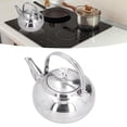 thumbnail image 4 of Stainless steel teapot with filter teapot stainless steel delicate tea pot coffee pot home restaurant with tea filter [16cm], 4 of 9
