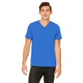 thumbnail image 1 of BELLA+CANVAS T-Shirt Jersey à Col en V pour Homme, P, True Royal, 1 of 3