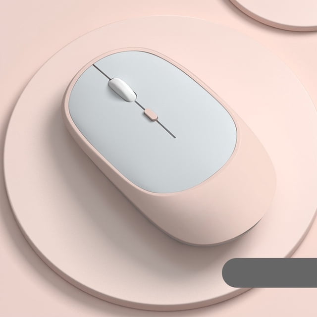 Bluetooth 5.0 Wireless Mouse, Noiseless Portable Computer Mouse with USB Receiver, 2.4G Silent Rechargeable Mice for Laptop PC Tablet Desktop