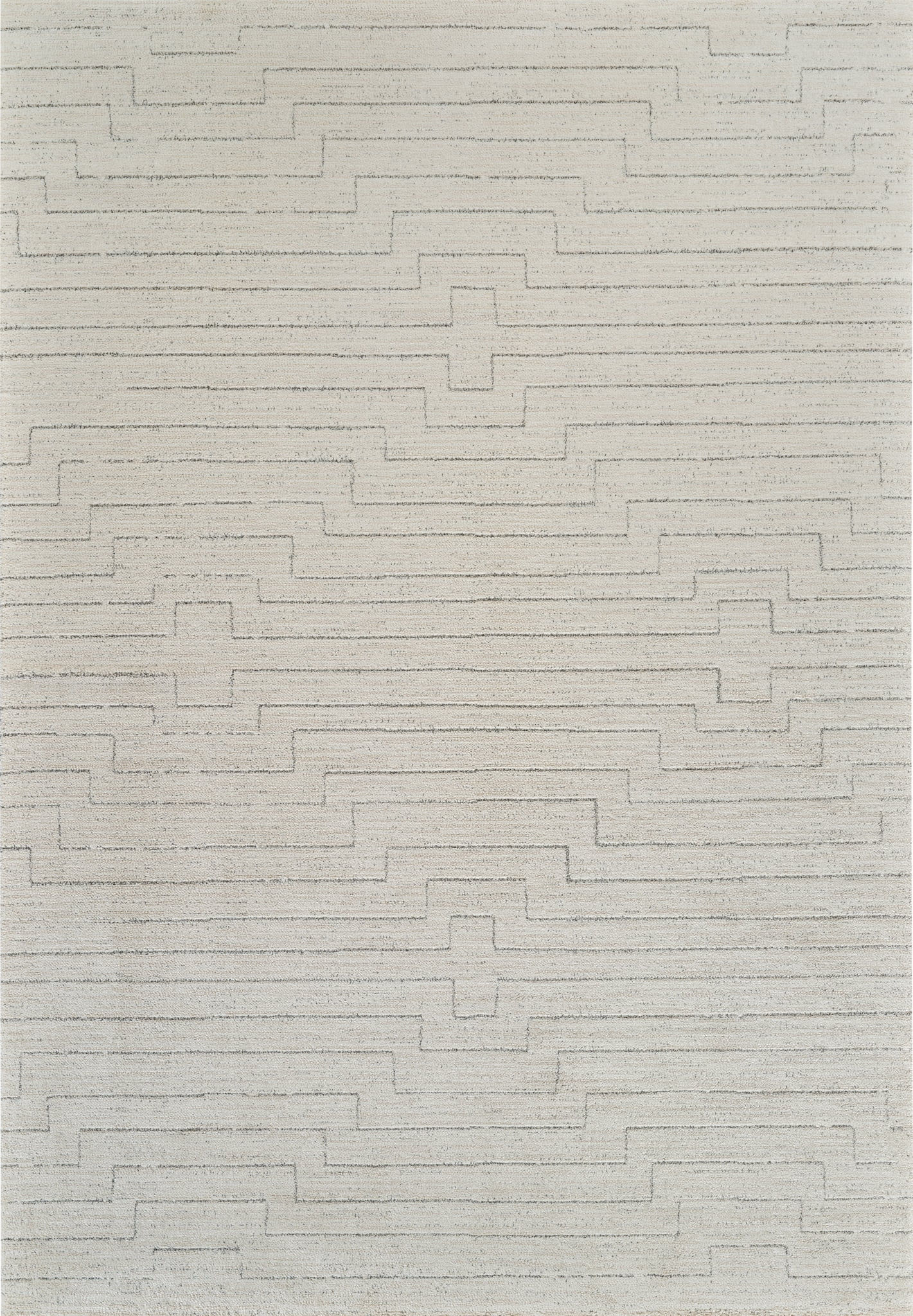 Tapis d'interieur abstrait Rug Branch Casa, beige creme, moderne - Salon, chambre, salle à manger et cuisine
