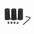 thumbnail image 2 of Car Manual Gear Shift Knob Shifter Black Leather Red Stitch 6 Speed Universal, 2 of 8