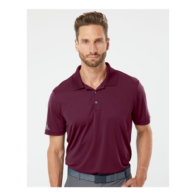 Adidas Polo de Performance pour Hommes, P, Bordeaux