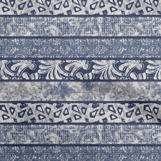 oneOone Cotton Poplin Blue Fabric Mix Block Pattern Sewing Craft Projects Fabric Prints By Yard 42 Inch Wide