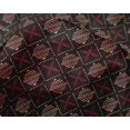 thumbnail image 4 of oneOone Silk Tabby Fabric Leaves & Geometric Block Fabric Prints By Yard 42 Inch Wide, 4 of 4