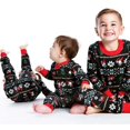 thumbnail image 4 of Family Matching Christmas Pajamas Set Holiday Snowflake Sleepwear  PJS Set for Couples and Kids, 4 of 4