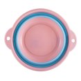 thumbnail image 2 of Oleegame 2PC Produce Storage Multifunctional Portable Telescopic Folding Silicone Plastic Basin Washbasin Pink, 2 of 2
