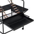 thumbnail image 4 of Kojooin Parakeet & Parrot Cage with Detachable Tray, Rolling Stand, 4 of 8