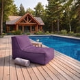 thumbnail image 3 of Gouchee Home Alpine Purple Bean Bag Lounger – Water-Repellent Indoor/Outdoor Chair with High-Density Polystyrene Bead Filling, Lightweight Modern Seating for Poolside or Living Room, 3 of 10