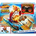 thumbnail image 2 of Hot Wheels Monster Trucks Arena Smashers Treasure Chomp Challenge Playset, 2 of 5