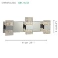 thumbnail image 2 of Xtricity - LED Vanity Light, 24.1'' Width, From the Christalina Collection, Chrome Finish, 2 of 3