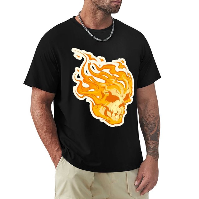 OUSIMEN T-Shirts Skull T-Shirts Graphiques pour Hommes pour Femmes P - 6TG