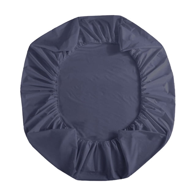 Blue waterproof mattress protector cover fitted sheet in twin size, featuring a breathable design and elastic edges for a secure fit. The mattress pad measures 74.8 x 14.1 inches and weighs 0.93 lbs, suitable for bedding protection and machine washable. Often used for guest beds or travel due to its lightweight and compact design.