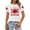 White, variant on Fgnfyis Womens Tops Graphic T Shirt for Summer Casual Wear Comfortable Short Sleeve Round Neck Tee with Canada Day Patriotic Celebration Print T Shirts for Women Pink XL