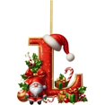 thumbnail image 1 of 26 Letter Christmas Decorations, 3Inch Hat Letter Pendant For Christmas Hanging For Christm Alphabet Tree,Xmas Ornaments, 1 of 8