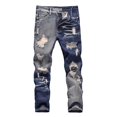 thumbnail image 1 of GDREDA Pants Boys Boy's Skinny Fit Ripped Distressed Fashion Kids Denim Jeans Pants, 1 of 4