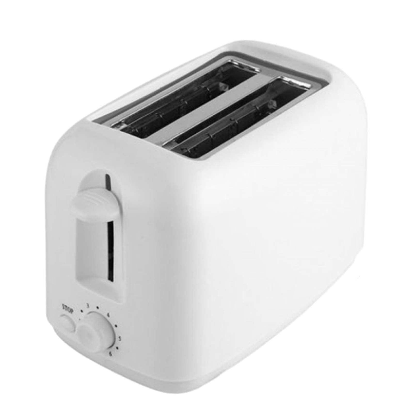 Wamans Retro Toaster 2 Slice with Extra-Wide Slot，Stainless Steel Toaster with Removable Crumb Tray，Small Toaster with 6 Gear Settings