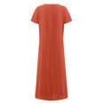 thumbnail image 4 of Robe Midi Décontractée à Manches Courtes et Manches Courtes pour Femmes, 4 of 5