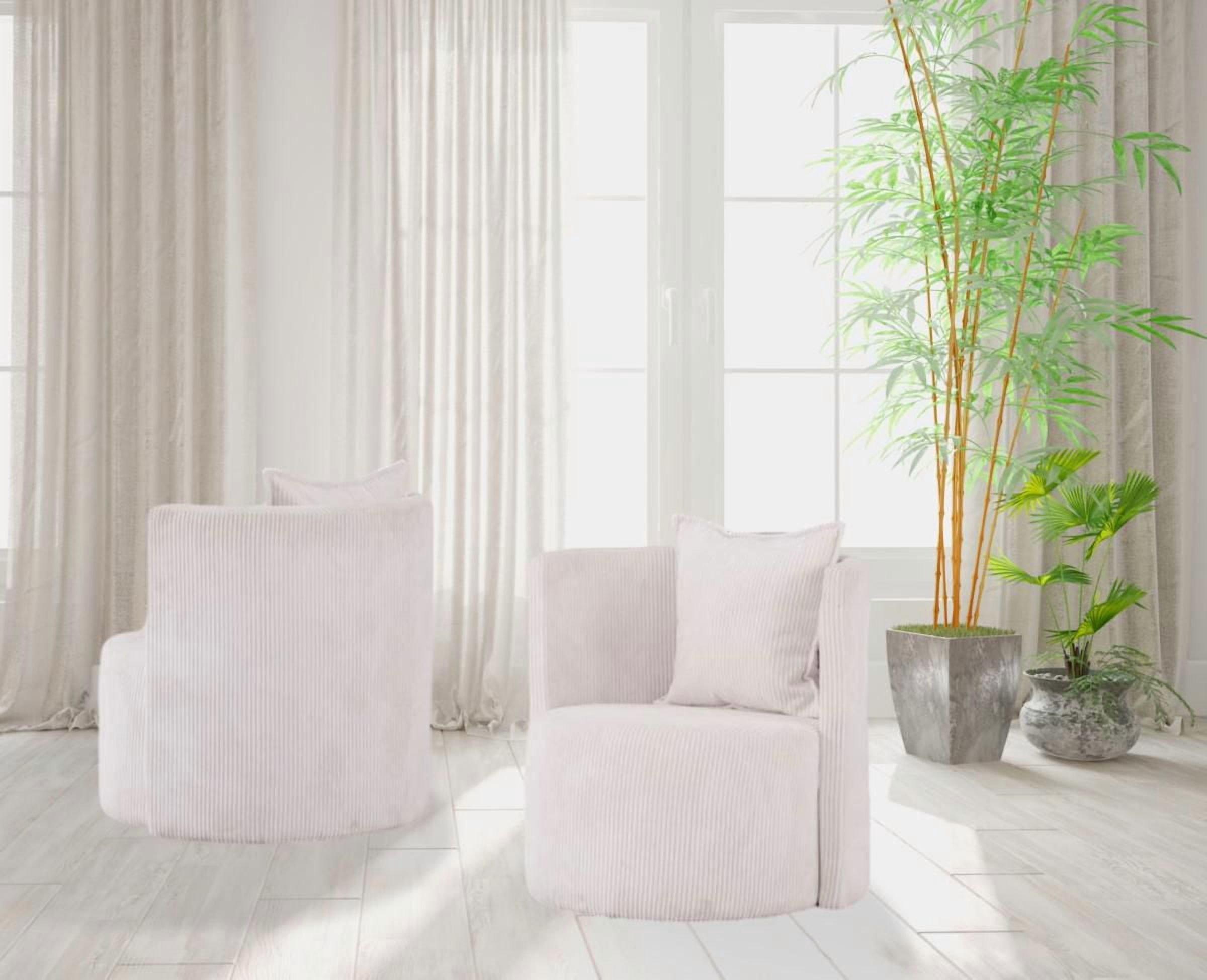 Chaise d'appoint Monica, Blanche