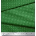thumbnail image 3 of Soimoi Green polyester Crepe Fabric Artistic Geometric Decor Fabric Printed Yard 42 Inch Wide, 3 of 5