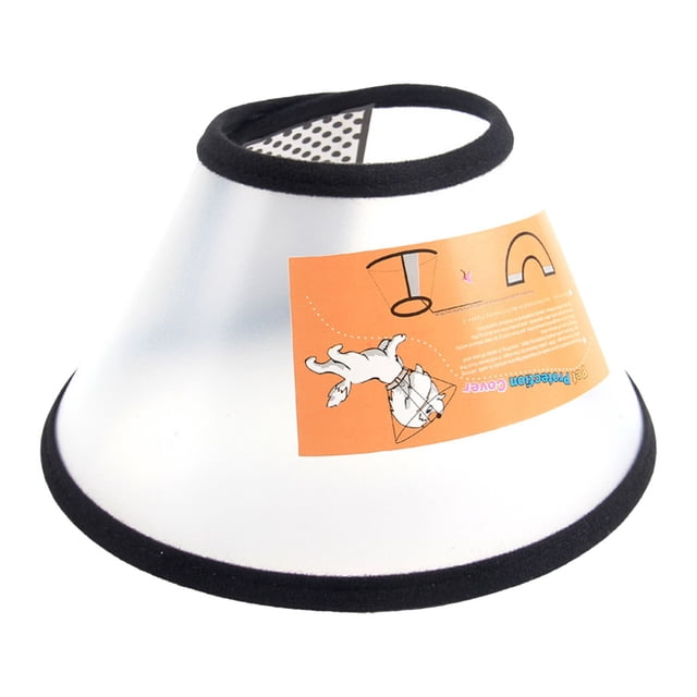 Pet Grooming Shields Circle Adjustable Transparent Skin Friendly Durable