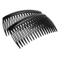 thumbnail image 1 of France Luxe 18 Tooth French Side Comb Pair - Black, 1 of 5