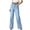 Light Blue, variant on Wide Leg Jeans for Women, Casual Elastic High Waist Wide Leg Loose Straight Leg Fashion Jeans, Ladies' Jeans