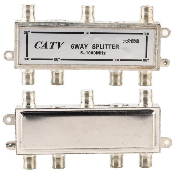 6 Way Coax Cable Splitter 5-1000MHz Antenna Splitter; TV CATV TV TV Antenna Splitter; Antenna Coaxial Signal Split