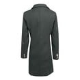 thumbnail image 5 of Womens Autumn And Woolen Winter Lapel Cloth Coat Trench Jacket Long Overcoat Outwear, 5 of 5
