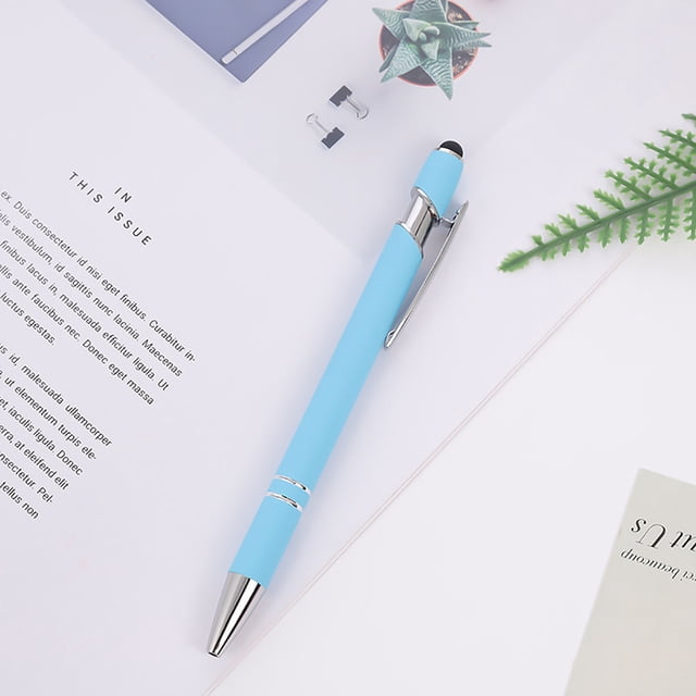 weibbin Aluminum Rod Pen Spray Adhesive Click Pen -use Screen Business Student Writing Ballpoint Pen 5pc 10ml