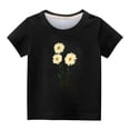 thumbnail image 4 of TopLLC Manches Courtes Col Rond Blouses & Chemises Chemises pour Enfants T-Shirt Graphique Manches Courtes Col Rond Crop Top pour 3-14 Ans Filles et Garçons T-Shirt Tee Blouse Fille, 4 of 4