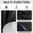 thumbnail image 4 of Chmadoxn Home Decor, Polyester Pongee Laminated Light-blocking Curtains Perforated Style Bedroom Concise Sun Protection Curtains Heat-Insulating And Soundproof Curtains Polyester Blackout Curtains, 4 of 6