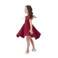 thumbnail image 5 of Ketyyh-chn99 Robes Petite Fille Robe d'Été Été Tout-Petit Enfants Fille Manches Longues Courte Princesse Robe de Fête Rouge,3-4 Ans, 5 of 5