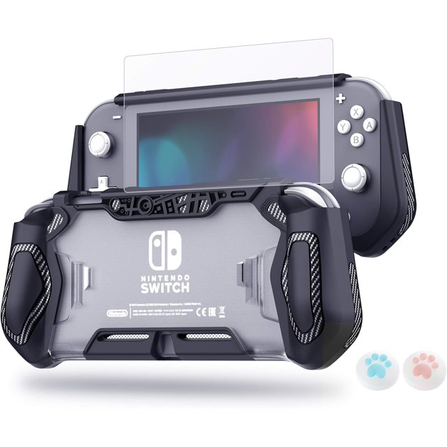 Switch Lite Protective Case for Nintendo Daily Gift (Ergonomic /Sturdy /Full Protection) Gift Idea Family Happy Hours Black