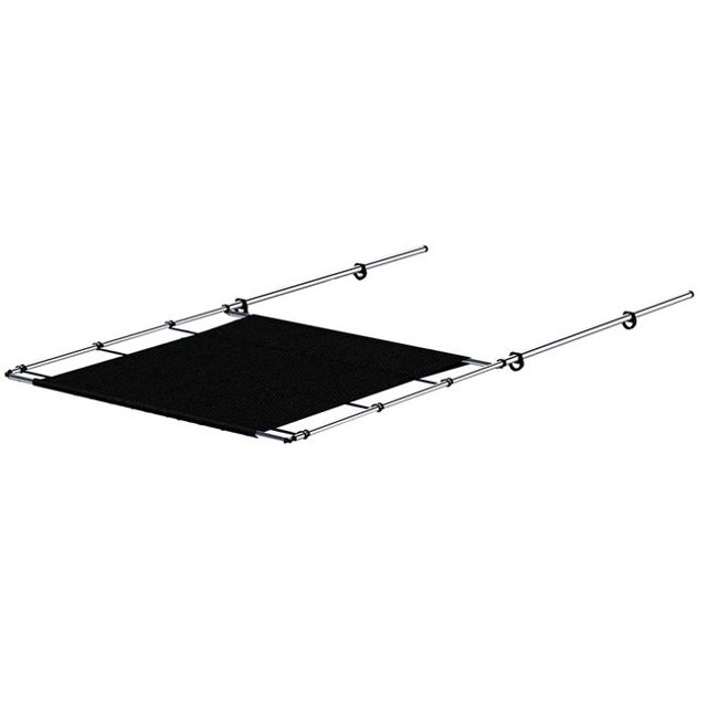 63 in. Large Acier Inoxydable PTX Puissance Ombre&44; Noir