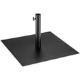 thumbnail image 1 of Gymax Base Carrée Lestée pour Parasol de Patio, Support 40 Lb pour l'Extérieur avec 3 Adaptateurs, 1 of 10