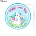 thumbnail image 3 of Yhmxh Easter Bunny Happy Easter Rabbits Party Plates Supplies, Easter Party Tableware Decorations Disposable Paper Plates Dessert Plate Napkins Cups for Spring Birthday Baby Shower, 3 of 6