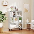 thumbnail image 4 of Costway 7 Cube Bookcase 3-Tier Modern Storage Organizer with 4 Metal Legs Bookshelves, 4 of 10