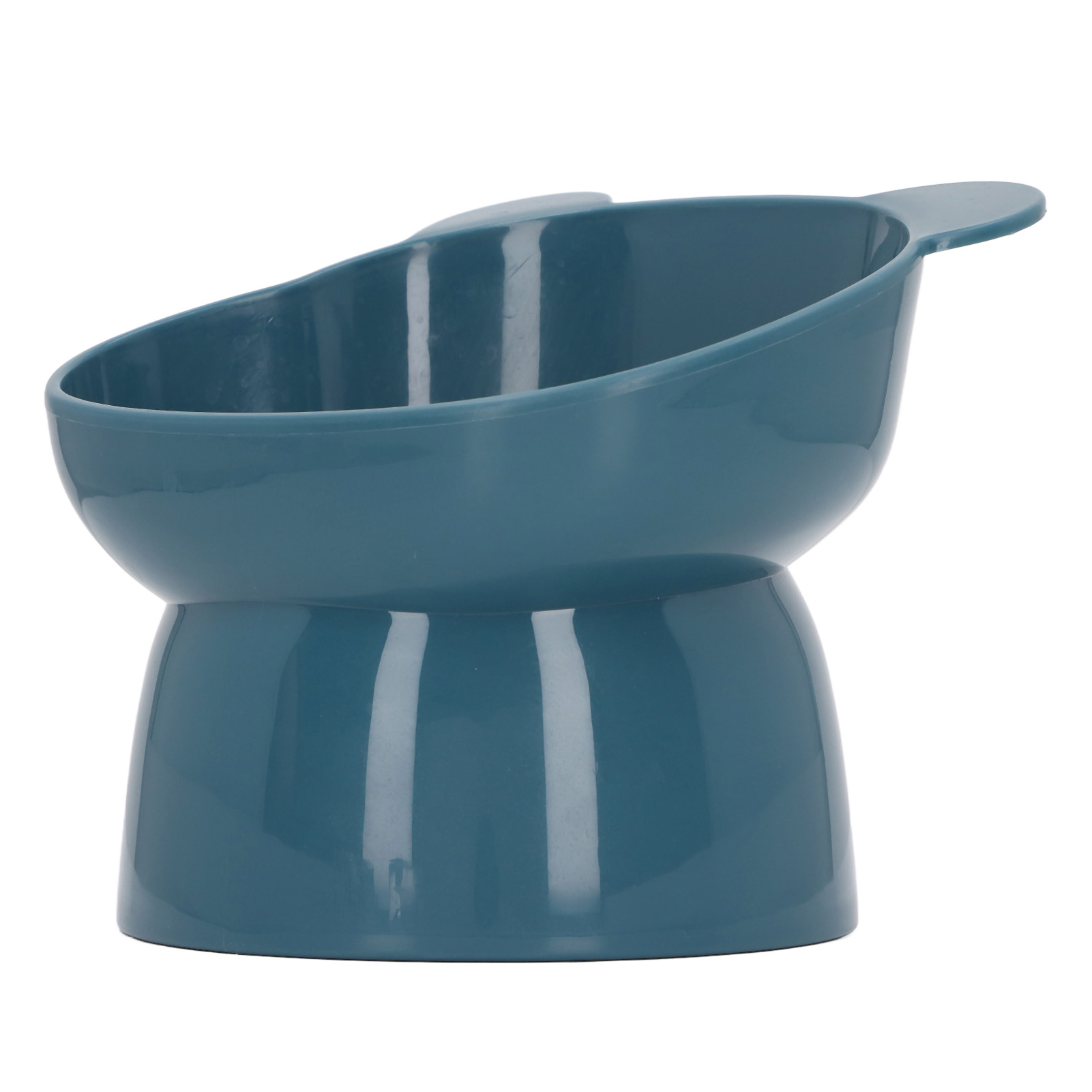 Raised Cat Food Bowl, PP Slanted High Foot Cat Bowl with Delicate Design, Multipurpose Elevated Pet Bowl Easy to Clean  for Cat Small Dogs, Dishwasher and Microwave Safe