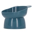thumbnail image 1 of Raised Cat Food Bowl, PP Slanted High Foot Cat Bowl with Delicate Design, Multipurpose Elevated Pet Bowl Easy to Clean  for Cat Small Dogs, Dishwasher and Microwave Safe, 1 of 8